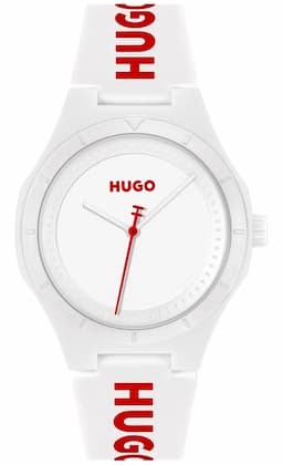 Zegarek Męski HUGO Lit For Him White 1530345 Biały